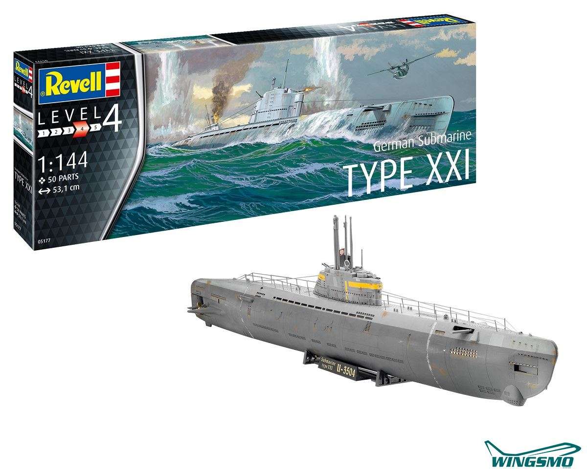 Revell Schiffe German Submarine Type XXI 05177