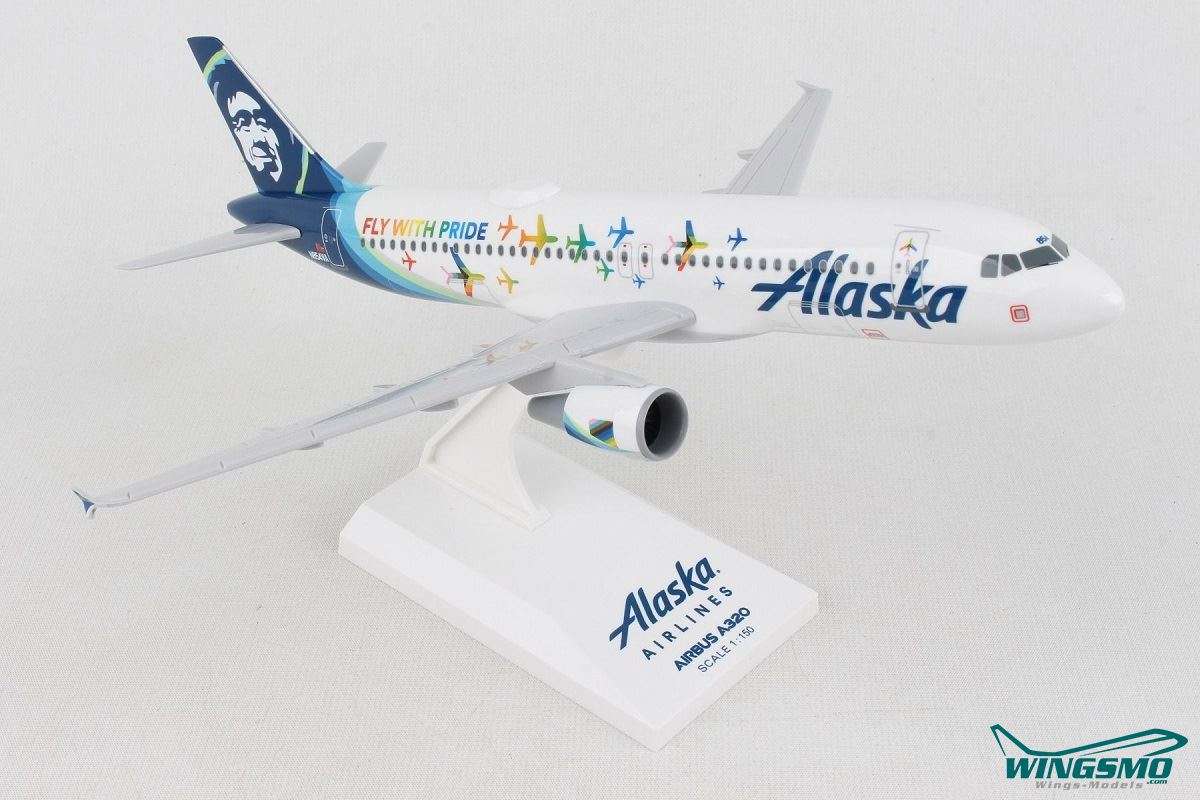 Skymarks Alaska Airlines Airbus A320 Fly with Pride N854VA SKR1093